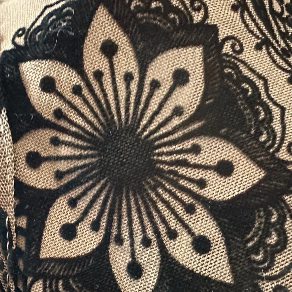 Black and White Graphic Tank Top with Butterfly Design - Picture 3 of 3